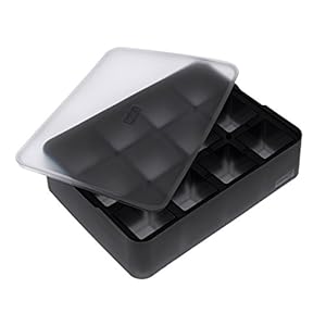 Lurch Ice Former Premium Vierkant, Siliconen, Zwart