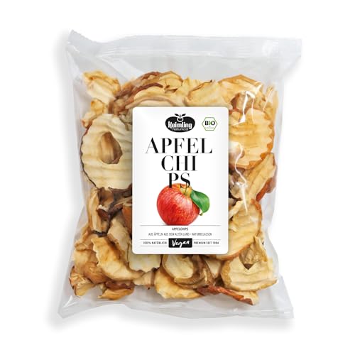 Bio Apfelchips aus dem Alten Land – 100 g – Knusprige Apfelscheiben ohne Zuckerzusatz, 100% Apfel, luftgetrocknet, vegan & naturbelassen