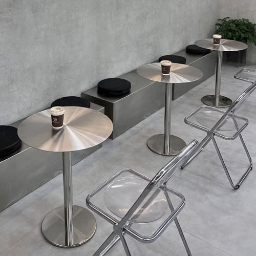 Grand comptoir de hauteur rond 105cm idéal pour optimiser les petits studios - 8