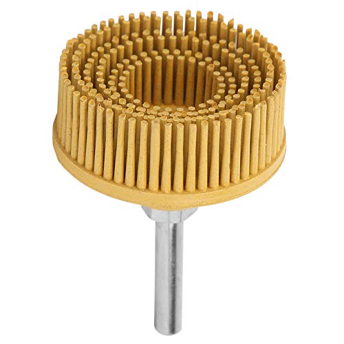 Disco con Setola 2 Pollici, Spazzola Abrasiva in Gomma Smeriglio Dischi per Lucidatura Mola per Rimozione della Ruggine Adatta per Abrasivi (#12)