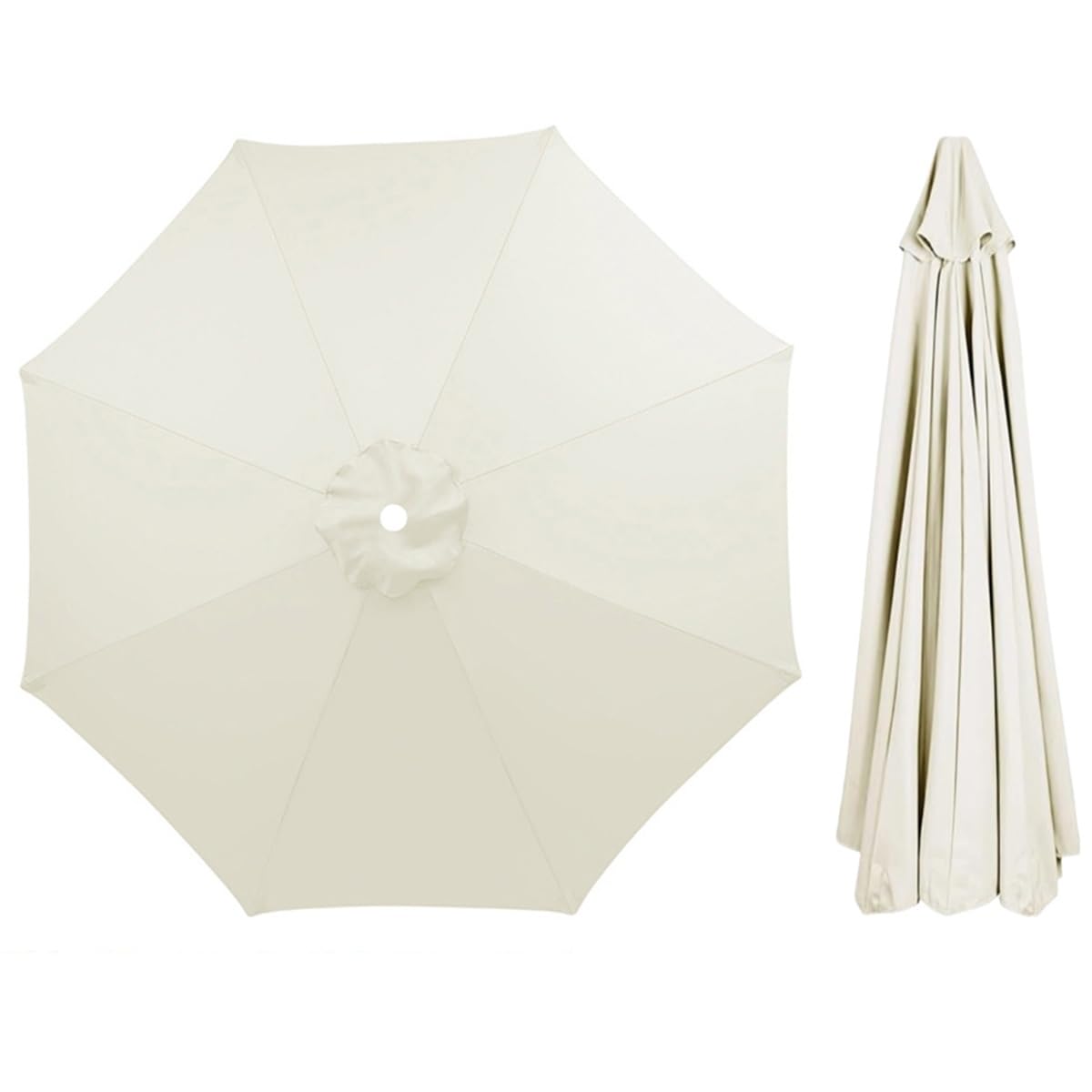Toile parasol 4m blanche pour réparer une housse déchirée
