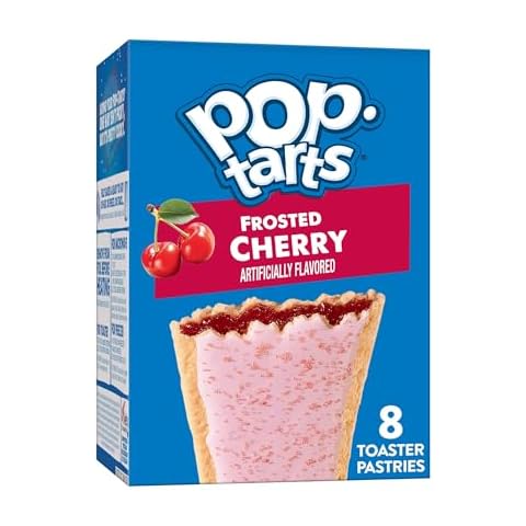 Pop-Tarts Toaster Pastries, Breakfast Foods, Kids Snacks, Frosted Cherry, 13.5oz Box (8 Pop-Tarts) Cover