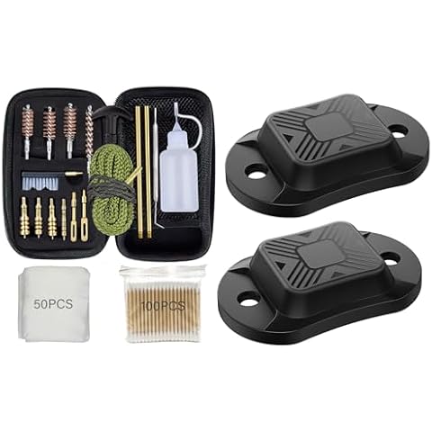 .22 .38 .40 .45 9mm Gun Cleaning Kit + Gun Magnets Cover