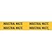 Brady 7162-4, 90248 Self-Sticking Vinyl Pipe Marker, (Pack of 50 Cards)