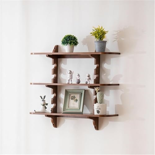 Floating Shelves Wall Shelf Adjustable 3 Tiers Wall Mounted Wood