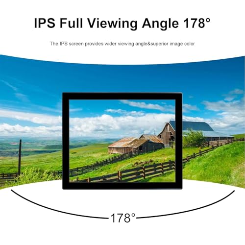 Image of VSDISPLAY 19'' 1280x1024 Industrial Touch Monitor IP65 Front Waterproof | IPS LCD Display,10-Point Capacitive Touch, with H /D VGA Interface for Industrial Outdoor Kiosk Use