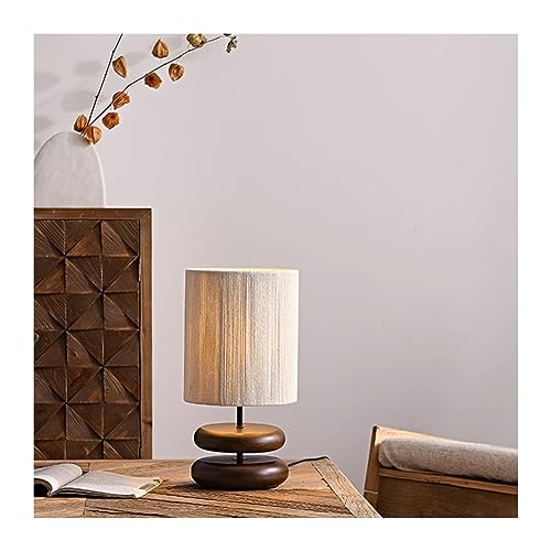 Lampe de table bois massif de bureau et salon style contemporain