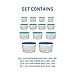 Anchor Hocking 26 Piece Glass Storage Containers with Lids (13 Glass Food Storage Containers & 13 Mixed Blue SnugFit Lids)