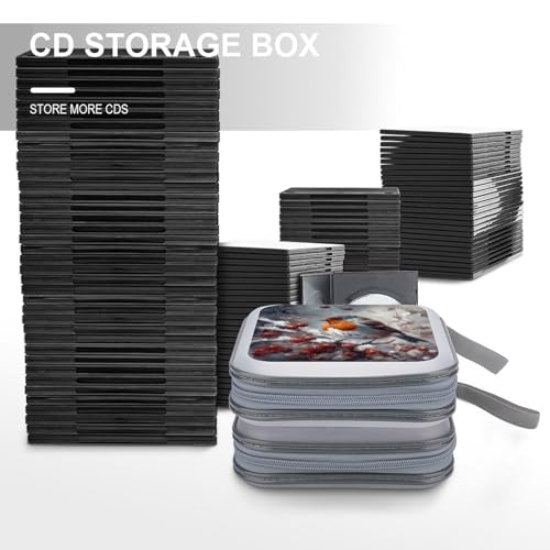 Funda para CD Bird on Branch con capacidad de 40 DVD en plástico duro 7