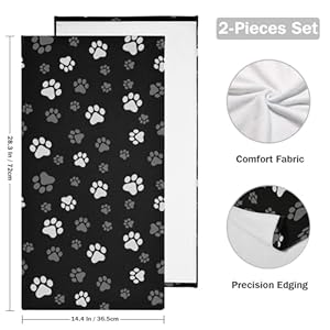 2packblackwhitegreyhandtowelsforbathroomsoftabsorbentdogcatpawgraytowelsforkitchencuteanimalpetfootprintdecorativeguestbathroomtowelsforbathfaceshowergym14x28  Urban Country Home Decor 2 pack black white grey hand towels for bathroomsoft absorbent dog cat paw gray towels for kitchencute animal pet footprint decorative guest bathroom towels for bathfaceshowergym 14×28  urban country home decor