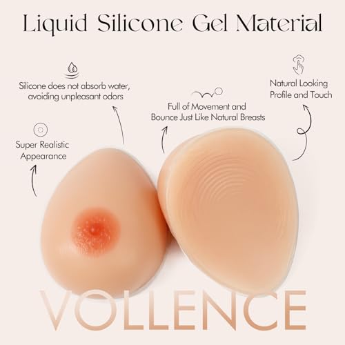 Vollence Silicone Breast Forms Fake Boobs for Mastectomy Prosthesis Transgender2