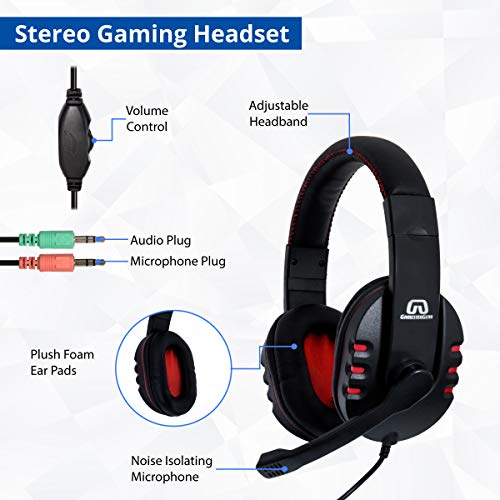 Rgb Pc Gaming Accessories Combo Kit - Usb Spill Proof Keyboard – Wired Gaming Mouse 3 Button Optical Mouse - Stereo Gaming Headset Dual 3.5Mm Jack Sy-Kit53005 #TOP5
