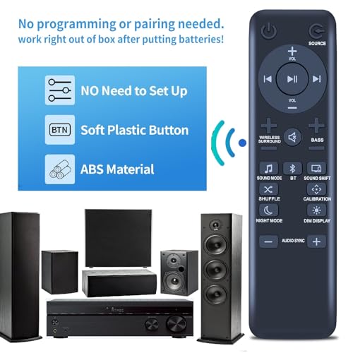 Image of ZIEVA Compatible with Audio Speaker Remote Control Applicable for Soundbar Bar 3.1 Bar 5.1 Bar 2.1 Sound Bar Speaker System (Your Old Remote Must be Exactly Same) - HOT 87