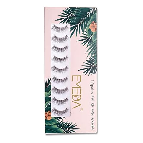 10 pares de pestañas postizas naturales EMEDA Cover