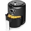 Small air fryer 21 qt mini airfryer adjustable timetemp control ideal for 1 2 people quick healthy meals snack in minutes compact size space saving with nonstick basket  urban country home decor