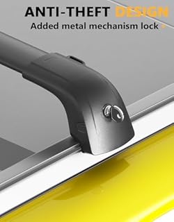 Tuyoung 220lbs Roof Rack Cross Bars Compatible with 2024 2025 2026 Hyundai Kona & Kona Electric, Lockable Heavy Duty Aluminum Roof Rails Crossbars Black Rooftop Cargo Carrier Luggage