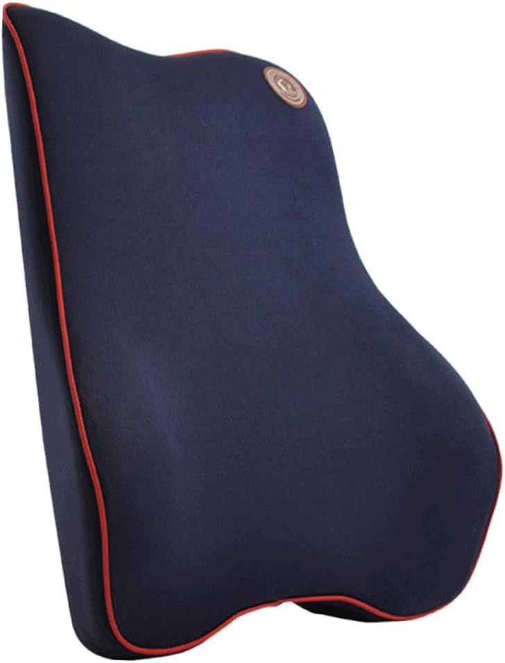 Ciieeo Memory Car Seat Cushion for Comfortable Waist Support Auto Supplies Blue Ergonomic Protection Mat for Driving and Long Travel