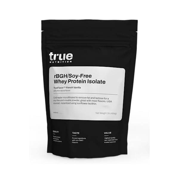 True Nutrition rBGH/Soy Free Whey Protein Isolate [Milk] 100 Grass