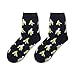 Produktbild MoGist Damen Sport und Freizeit Socken Tropische Früchte Muster Dick Mittel Lange Thermosocken Bequeme Zuhause Baumwolle Socken (Banane)