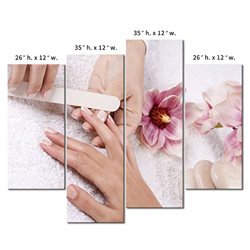 Pink Flowers Cabblestones Someone is Nail-Painting Wall Art Painting Pictures Print On Canvas Art The Picture for Home Modern Decoration - Image 7