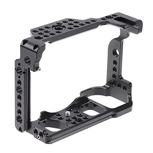 Fotga Camera Cage Video Stabilizer For Nikon Mirrorless Camera Z5 Z6 Z7 Z6Ii Z7Ii With Cold Shoe,Handle Locating Holes,Multiple 1/4" 3/8" Screw Holes #TOP1