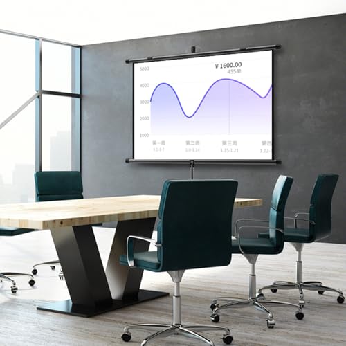 Pantalla de proyector portátil 72 pulgadas 16:9 con trípode miniatura 5
