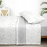 Sábanas Coralina 150, Juego Sábanas Coralina 3 Piezas (Encimera, Bajera y Funda Almohada) - Sábanas Invierno 150, Ropa de Cama Térmica con Tacto Extrasuave y Transpirable (Pori Gris)