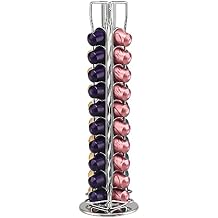 بالنسبة إلى Nespresso Carousel يحمل 40 كبسولة ، Ninyoon OriginalLine Pod Storage حامل بود جميل موزع القهوة موزع حبوب التخزين حامل الرف ، 360 درجة دوران ، أنيق