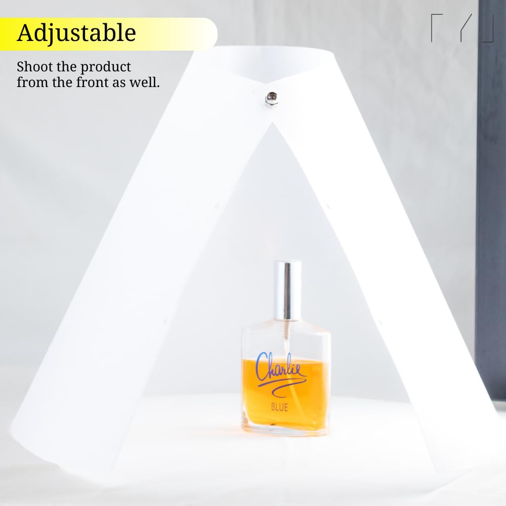 TYL Cône Lumineux Anti-Reflet - Diffuseur de Flash et Lumière pour Photographie de Produits - Alternative à la Boîte à Photos avec Diffusion à 360°
