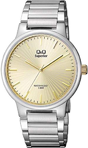 Q&Q Stainless Steel Analog Gold Dial Mens Watch-S282J200Y, Band_Blue (B087YWD8R8) Amazon Price History, Amazon Price Tracker