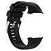 MOTONG Compatible for Polar Vantage V Replacement Band Silicone Replacement Wrist Band Strap For Polar Vantage V (Silicone Black)