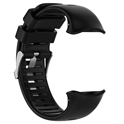 AWADUO Compatible For POLAR Vantage V Replacement Band, Replacement Silicone Wrist Band Strap For POLAR Vantage V GPS Watch, Soft And Durable (Silicone Black)