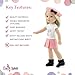 Emily Rose 14 Inch Fashion Doll Clothes 5-PC Parisian Skirt Outfit Gift Set, Including Boots and Matching Hat | Gift Boxed! | Compatible with 14.5