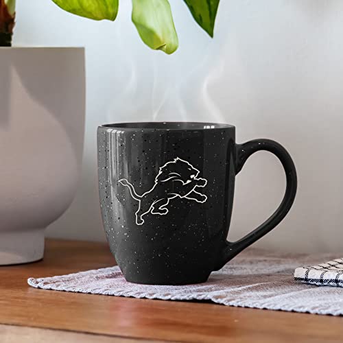 Image of Rico Industries NFL Football 16 oz Team Color Laser Engraved Speckled Ceramic Coffee Mug