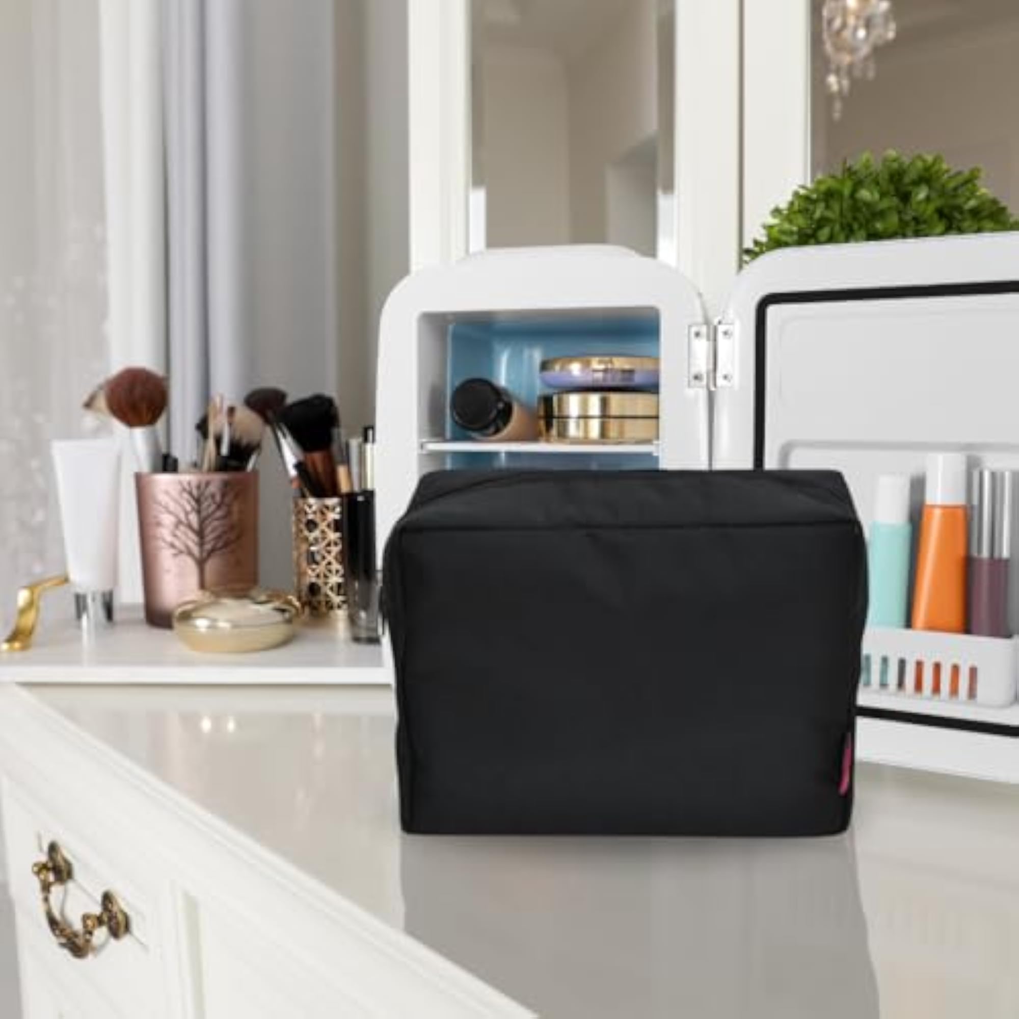 Black Large Cosmetic Travel Pouch, Organiser Bag