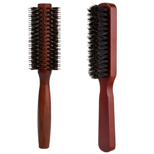 Viking Roller Beard Brush Beard Roller Brush for Men Beard Brush for Grooming and Styling Beard Roller with Wooden Handle for Facial Hair Care
