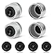 Klmnduo 4PCS 1.98" Trailer Hub Cap, Trailer Spindle Bearing Dust Cap Cup Grease Cover Caps & 4 Extra Rubber Plugs for Most 2000 to 3500 Pound Axles Dexter