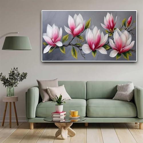 Peinture diamant arbre à fleurs 5D grand format 40x80cm pour décoration murale