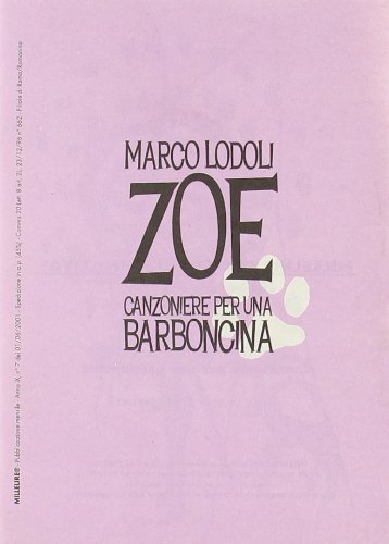 Zoe. Canzoniere per una barboncina Zoe. Canzoniere per una barboncina