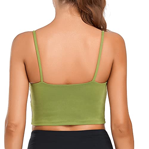 Image of Lemedy Women Padded Sports Bra Fitness Workout Running Shirts Yoga Tank Top