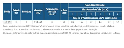 Motobomba Submersível C/Boia Elétrica Autom. 1/2cv (370w) 220v