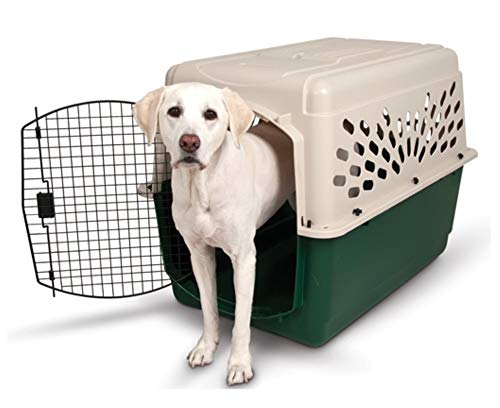 Petmate Ruffmaxx Dog Kennel Pet Carrier & Crate 40" (70-90 Lb), Outdoor and Indoor for Large, Medium, and Small Dogs - Made from Durable Recycled Material w/ 360-Degree Ventilation, Made in USA - Thumbnail 2