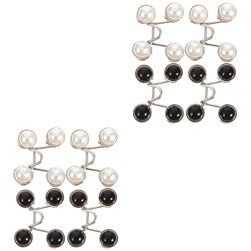 HOODANCOS 2セット ネイルフリーボタン ネイルジーンズ引き締め剤 ウエストボタン ボタンピン ウエスト調整クランプ ズボンのウエストアジャスター プラスチック