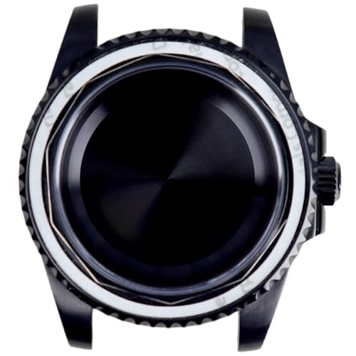 Boîtier de montre 40 mm noir saphir pour réparer ou modifier votre Seiko NH35