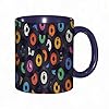 EMCLKS Funny Coffee Mug for Dad,Grandad & Men 11oz Ceramic Premium Mugs - Father’s Day Gift | Novelty Ceramic Coffee Cup | Vintage Vinyl Record Inlay, Colored Collage of Black Vinyl Records with vari #2