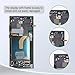 Galaxy S22 Ultra 5G LCD Display Screen Assembly Replacement for Samsung Galaxy S22 Ultra Touch Digitizer Screen with Frame Tool Kits S908U S908B US Version Black (No Fingerprint)（US Version