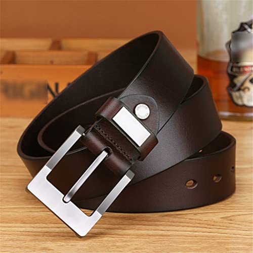 Belt men's genuine leather pin buckle cowhide first layer cowhide belt men's pants belt middle-aged casual youth2
