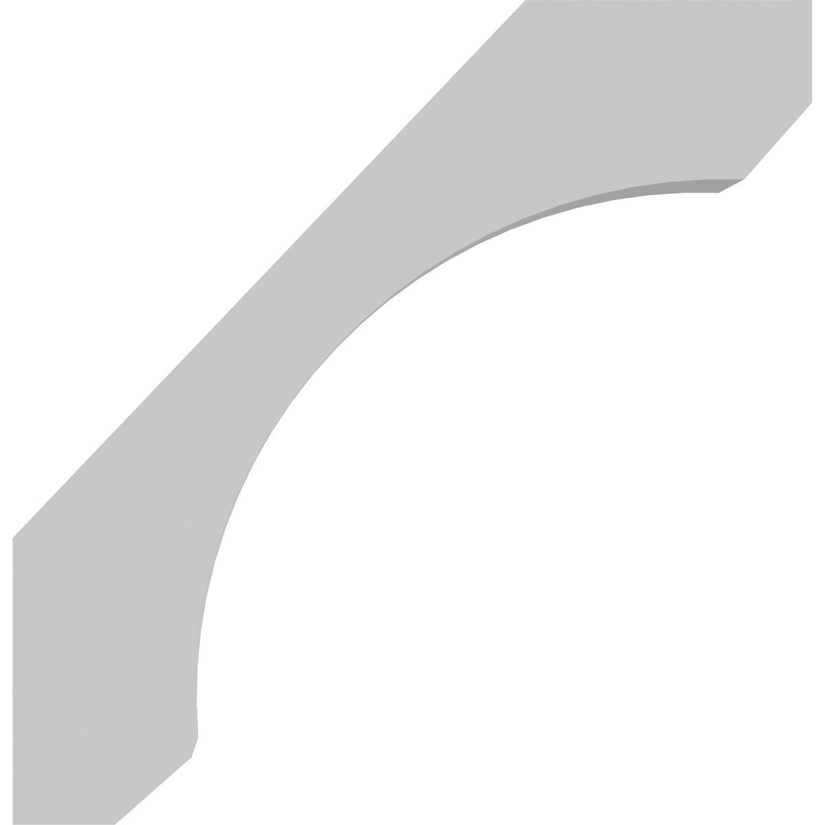 Ekena Millwork BKT16X16X05LE 5 1/2-Inch W x 16-Inch D x 16-Inch H Legacy Bracket