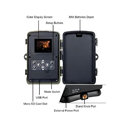 Ohomr 20MP Jacht Track Camera HD 1080 P 42LED Wildlife Scouting Cam Nachtzicht IR Camera Jacht Benodigdheden - Image 7