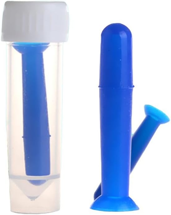 Miniatura 2 de 2 lentes de contacto de silicona azul con ventosas pequeñas, removedor de inserción de palo, accesorios para lentes de contacto, prácticos, seguros
